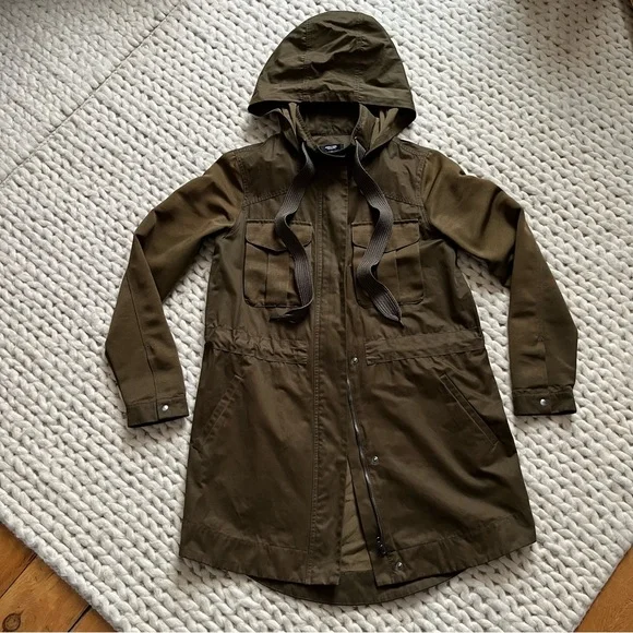 Vera Wang Olive Brown Hooded Jacket by Simply Vera | xsmall - Picture 4 of 16